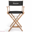 Кресло режиссера складное (стул режиссера высокий, массив дуба или граба) цвет натуральный
